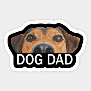 Dog Dad Design Father Sticker